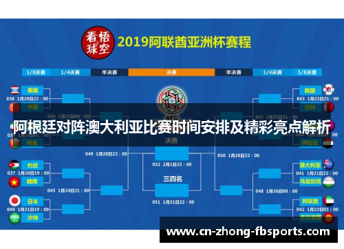 阿根廷对阵澳大利亚比赛时间安排及精彩亮点解析